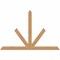 Ekena Millwork Saratoga Timber Gable Bracket, Western Red Cedar, 96"W x 64"H x 1 1/2"D x 5 1/2"F, 16/12 Pitch GBW096X64X0206SAR00SWR - alternate 1